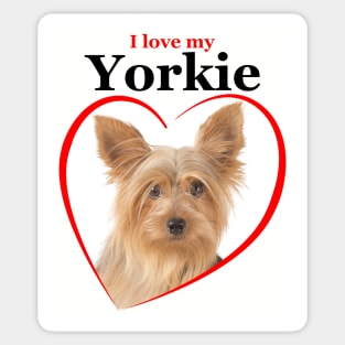 Love My Yorkie Sticker